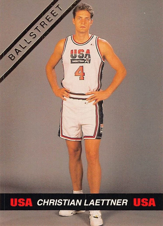 1992 Ballstreet Magazine Odd-Ball '92 Olympics Christian Laettner EUA QUASE PERFEITO/PERFEITO - Imagem 1 de 2