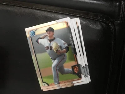 Bowman Chrome BCP235 2015 Kyle Crick lote de 6 unidades totalmente cromado Gigantes de San Francisco Foto 1 de 2