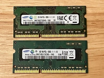 Gently Used Samsung 6GB Memory Kit, PC3L-12800S Notebook Ram - Image 1 of 4