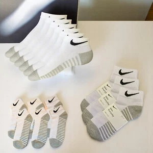 Nike Ankle Socks Unisex Soft Lightweight Sports Everyday Athletic Pack of 6 Pair - Picture 1 of 3