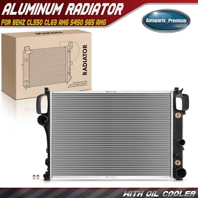 Radiator w/ Trans Oil Cooler for Mercedes-Benz CL550 07-10 CL63 AMG S450 S65 AMG - Image 1 of 4