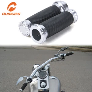 Manillar de agarre CNC de 1" para Harley Touring Sportster Dyna Softail VRSC cromado - Imagen 1 de 12