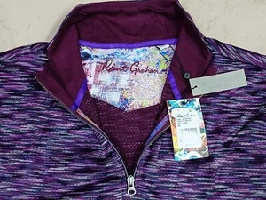 Robert Graham Dual tone shiny Berry Men's XL 2XL 3XL Pullover $198 New - Picture 1 of 8