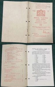 1942 8th JULY, WAR OFFICE-SIGNAL TRAINING Pamphlet No1, Signalling Codes. H.G. - Picture 1 of 1