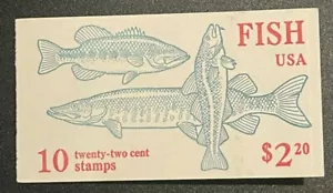 Scott#: 2205-2209 - Fish Issue BK154 10x22c booklet MNH OG - Picture 1 of 3