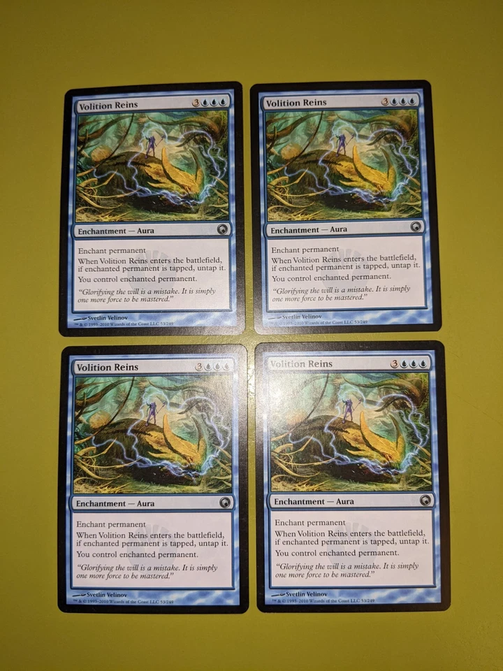 Volition Reins x4 Scars of Mirrodin 4x Playset Magic the Gathering MTG - Image 1 of 1