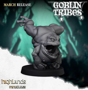 Highland Miniatures 10 Swamp Goblin Frogs - Picture 1 of 9