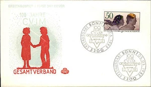 Ersttagsbrief 1982 Sonderstempel BONN FDC 100 Jahre CVJM Gesamtverband Brief - Picture 1 of 1