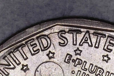 💰🇺🇸 1979 P Susan B. Anthony One Dollar Coin – Die Crack Reverse Mint Error - Image 1 of 4