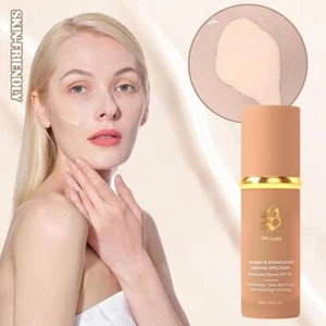 Foundation 4 in1 Medium Spectrum-Longwearing Waterproof Full Coverage Conce U7C6 - Picture 1 of 10