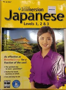 Learn How To Speak Japanese With Instant Immersion Levels 1-3 Retail Box - Picture 1 of 11