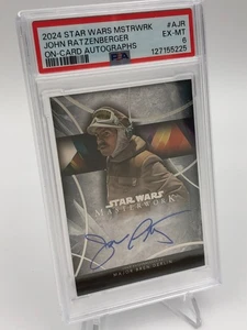 JOHN RATZENBERGER AUTO card STAR WARS MASTERWORK as MAJOR BREN DERLIN PSA 6 - Picture 1 of 12