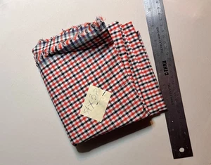 Gingham Karo klein rot schwarz Stoff 100% Baumwolle Rest 38 x 54 cm - Bild 1 von 6