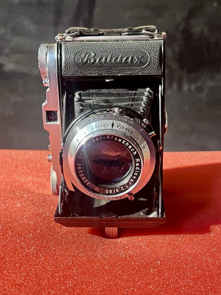 Cámara Balda Baldax MF Schneider-Kreuznach Radionar 1:2,9/80 lente Orontor S/V Foto 1 de 4