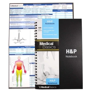 H&P notebook - Medical History and Physical notebook, 100 medical templates w... - Picture 1 of 6