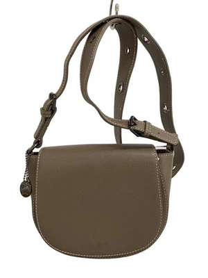 Bolso de Hombro LAURA DI MAGGIO Cuero Marrón Media Luna Foto 1 de 4