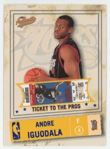 2004-05 Fleer Authentix Mezzanine Ticket Stub Andre Iguodala 28/50 #123 A1 - Bild 1 von 2
