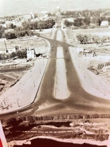 Vintage Boise Idaho Capitol Boulevard vom Zugdepot Echtfoto Postkarte - Bild 1 von 3