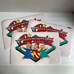 Vintage | Set di 3 tovagliette The Chipmunks 1990 - Foto 1 di 7