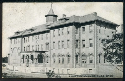 Early Parkersburg West Virginia Convent Historic Vintage Postcard - Image 1 of 2