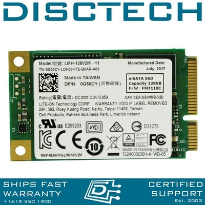 Lite-On LMH-128V2M / G50CY 128GB 6Gbps 1.8" mSATA SSD - Image 1 of 2