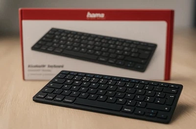 HAMA Bluetooth®-Tastatur "KEY4ALL X510", Schwarz, QWERTZ (00125134) #27284126 - Bild 1 von 4