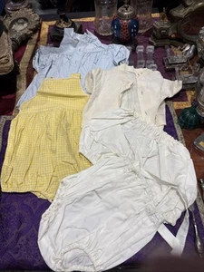 ancien lot de chemises vestes d enfant broderie epoque 1950 - Imagen 1 de 6