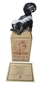 Vintage 1980 River Shore Porzellan Figur Priscilla The Baby Skunk IB COA U238 - Bild 1 von 5