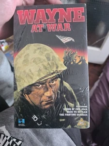 wayne at war vhs box set sands of iwo jima back to bataan the fighting seabees - Picture 1 of 2
