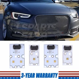 4pcs White DRL LED Board Left+RIght For Audi A5 S5 RS5 2013-2017 Xenon Headlight - Picture 1 of 2