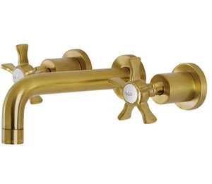 Kingston Brass KS8127NX Hamilton Two-Handle Wall Mount Bathroom Faucet - Picture 1 of 5