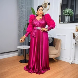 Vestido largo ajustado al cuerpo Dashiki africano para mujer talla grande formal boda fiesta vestido nuevo - Imagen 1 de 14