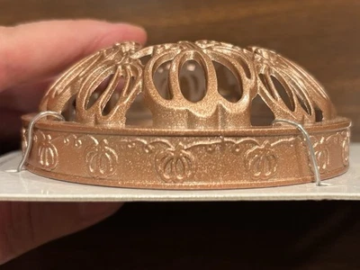 NWT Yankee Candle Illuma-Lid rose gold fall candle jar topper - Image 1 of 3