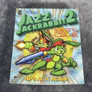 Jazz Jackrabbit 2 PC Game - VGC ✔️ w/Manual CD-Rom Rare Big Box Epic Platformer - Picture 1 of 8