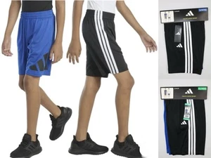 Adidas Youth 2-Pack Pull-On Shorts, Blue Black L(14/16) , XL 18/20 3 Stripes - Picture 1 of 14