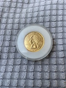 2000 D New Hampshire - 24K Karat Gold Plated State Quarter - Picture 1 of 2