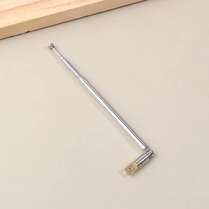 1Pc 52-73 5-Section Telescopic Stainless Steel AM FM Radio Universal Antenna - Picture 1 of 12