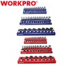 WORKPRO Magnetic Socket Organizer Set 1/4'' 3/8'' 1/2'' Dr Metric SAE 6 ...