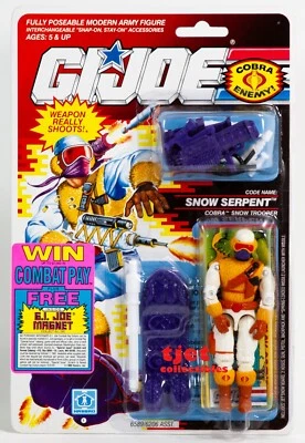 G.I. Figura de acción Joe Snow Serpent 3,75" Hasbro 1990 sin usar, en caja 6589/6206 Foto 1 de 4