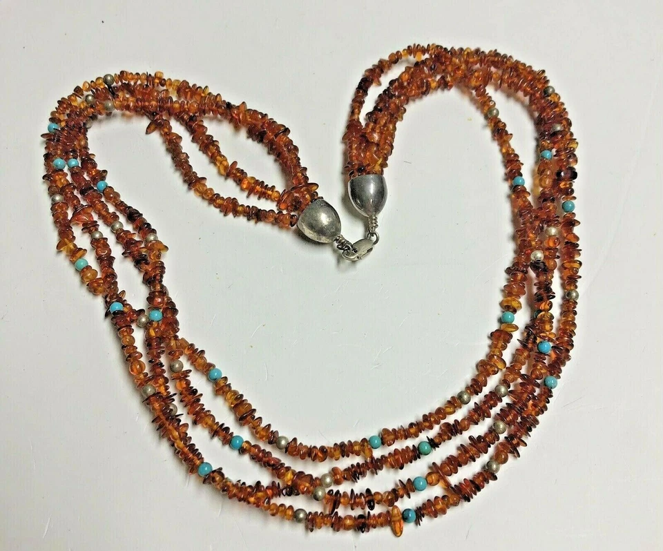 JAY KING Mine Finds ámbar y turquesa con collar de ley Foto 1 de 1