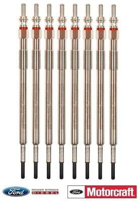 Juego de 8 bujías incandescentes Powerstroke 2012-2019 6,7 L OEM Motorcraft ZD-18 / BC3Z-12A342-C Foto 1 de 4