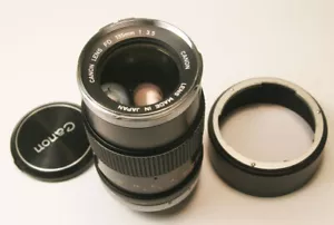Canon manueller Fokus 135 mm 1:3,5 FD Halterung mit Chromnase super sauber - Bild 1 von 6