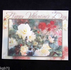 Leanin Tree Valentine Card Valentine's Day Flowers Romance Love V40 - Picture 1 of 2