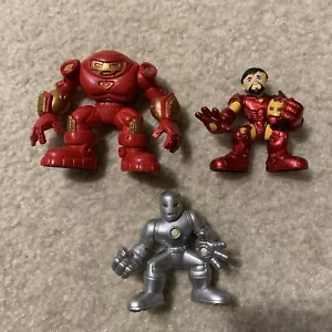 Marvel Iron Man Set 2" Toy Action Figures Lot of 3 Hulkbuster Super Hero Squad - Picture 1 of 12