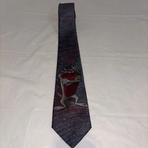 Tazmanian Devil Looney Tunes Made In USA 1992 Men's Neck Tie Vintage - Picture 1 of 9