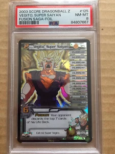 DRAGON BALL Z Vegito Super Saiyan Ultra full foil PSA 8 (read description) - Picture 1 of 2