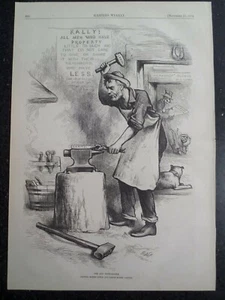 One And Inseparable Capital Vs Labor Thomas Nast Harper’s 1878 - Picture 1 of 1