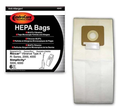 EnviroCare for Riccar/Simplicity HEPA Vacuum Bags - Vibrance Type A - Image 1 of 2