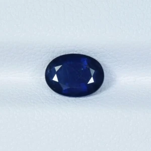 1.24 ct MEJOR GRADO PROFUNDO BONITO AZUL NATURAL ZAFIRO - ¡Video de piedras preciosas ovaladas!! - Imagen 1 de 2