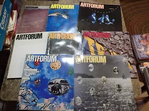 Lot of 8 issues Artforum Magazine Art Forum Lot 1975 1988 1989 - Picture 1 of 9